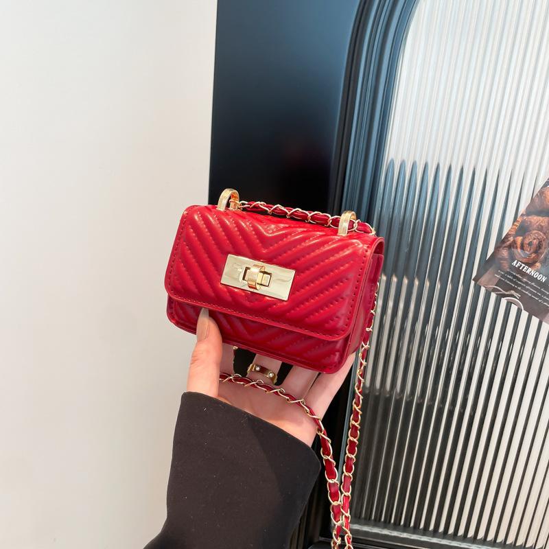 2026 5 Color NEW Design Bags for Women, Trendy New Western-style Chain Mini Crossbody Bags, Fashionable Temperament Bags