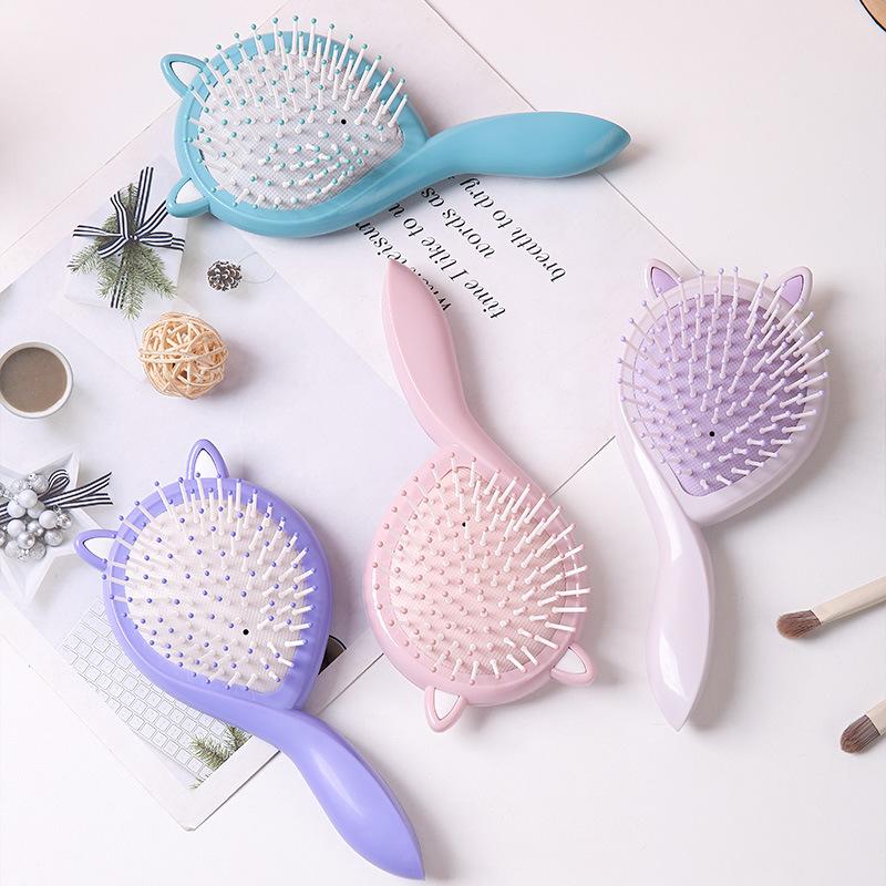 1 ks Nový hřeben s airbagem pro koťátka Roztomilý kreslený dětský masážní hřeben Hřeben na kudrnaté vlasy Hřeben na rovné vlasy Barevný hřeben se vzduchovým polštářem
