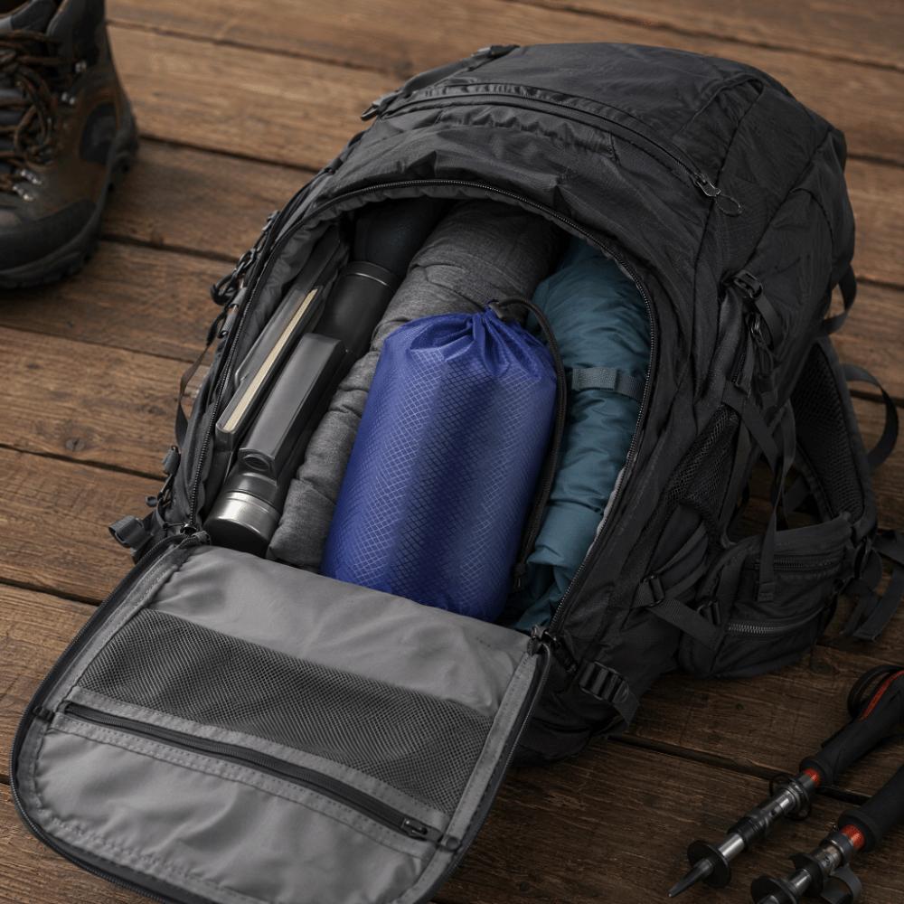 3 Pcs Grid Nylon Stuff Sack Waterproof Storage Sack Durable Compression Sack  Backpacking