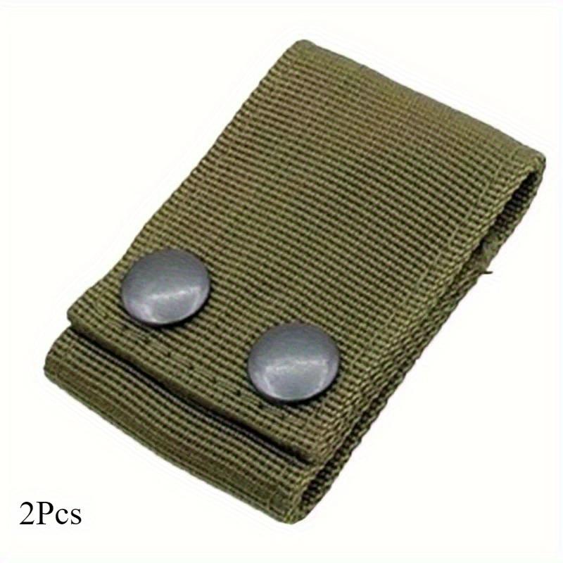 2Pcs Universal Tactical Handcuff Case Handcuffs Lanyard Strap Belt Police Shackle Holster Quick Release Safety Snap Closure Pouch