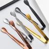 Stainless Steel Sugar Tong Portable Reusable Solid Color Ice-cube Picker Indoor Hotel Food Serving Tool Clip Accessories