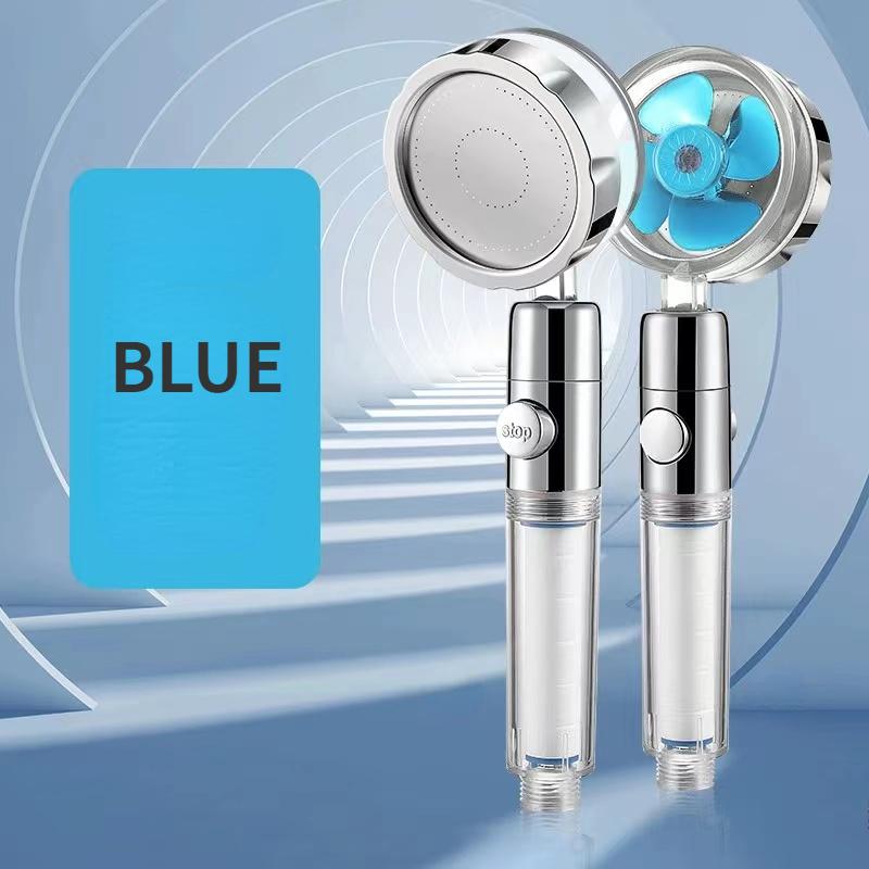 Propeller Bathroom Shower Head Rainfall High Preassure Water Saving Shower Accessary Pressurized Nozzle Universal Adaptation