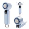 Ventilador de Mão iFace 7 Alta Refrigeração Portátil (Azul pálido) [3 Vias (Portátil, De Mesa, Usado no Pescoço), Lâminas, Fluxo de Ar, Ajuste de 100 Passos, Placa, Ventilador, Estiloso,