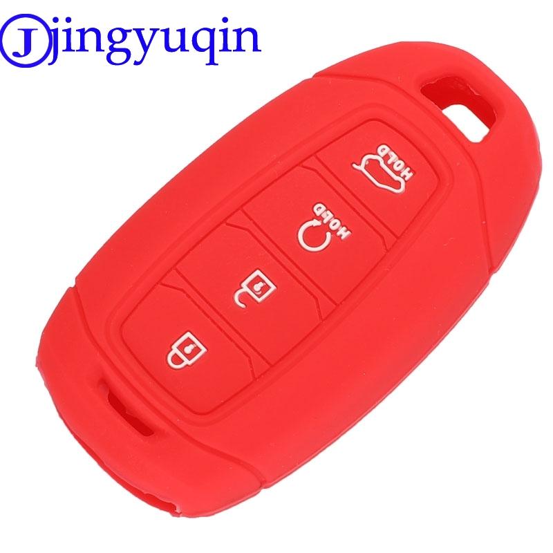 Jingyuqin Remote Key Car Case Cover For Hyundai I30 I35 I40 Kona Azera Elantra Solaris Grandeur Ig Accent Santa Fe 2018 2019