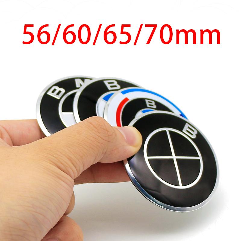 4Pcs 56/60/65/70MM Car Wheel Hub Cap Center Sticker Emblem For BMW G30 E60 F30 E90 G20 E46 F02 G28 Auto Badge Decal Accessories