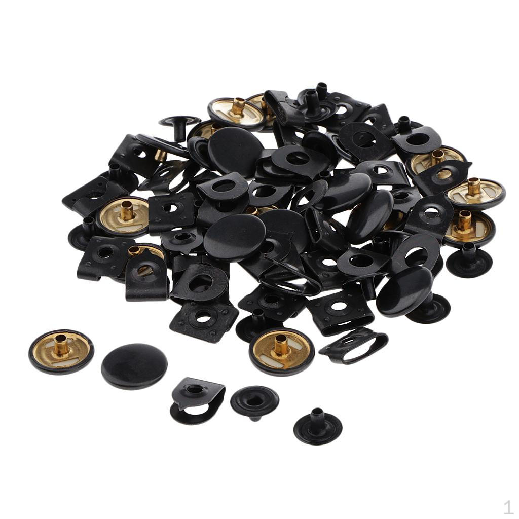 20 Pack of Hook And Eye Fasteners for Sewing Pants Skirts Black