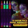 1PACK luminous body painting pen face color washable face graffiti makeup pen festival party atmosphere luminous pen