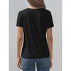 European Sizes Women'S Soft T-Shirt Featuring an Eternal Blooming Rose And Skull Design