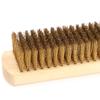 12 Piece Wire Brush Copper/Steel Brush File Cleaning Brush Timber Handle Steel Rust Removal Polishing Brush for Home