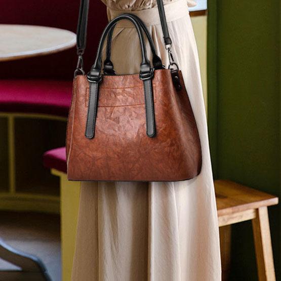 Women PU HandBag Women Belt Single Shoulder Bags Casual Totes Solid Color Soft Messenger Bag