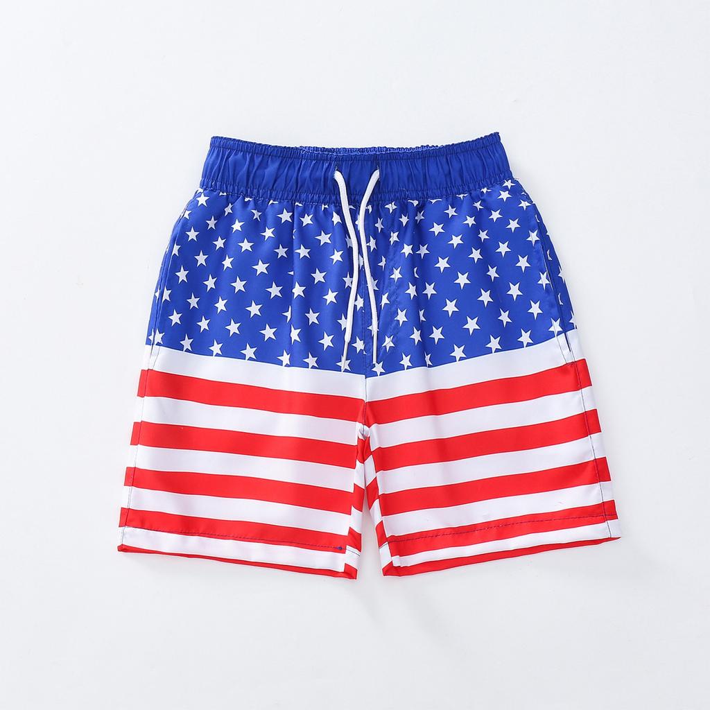 Boys' Swim Trunks - Mesh Lined Drawstring Beach Shorts