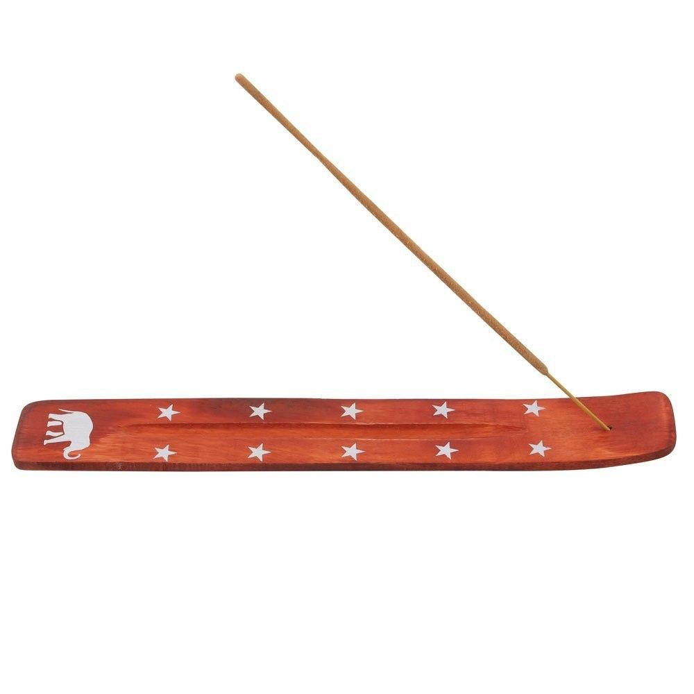 Sdf137202 Elephant Wooden Incense Ash Catcher