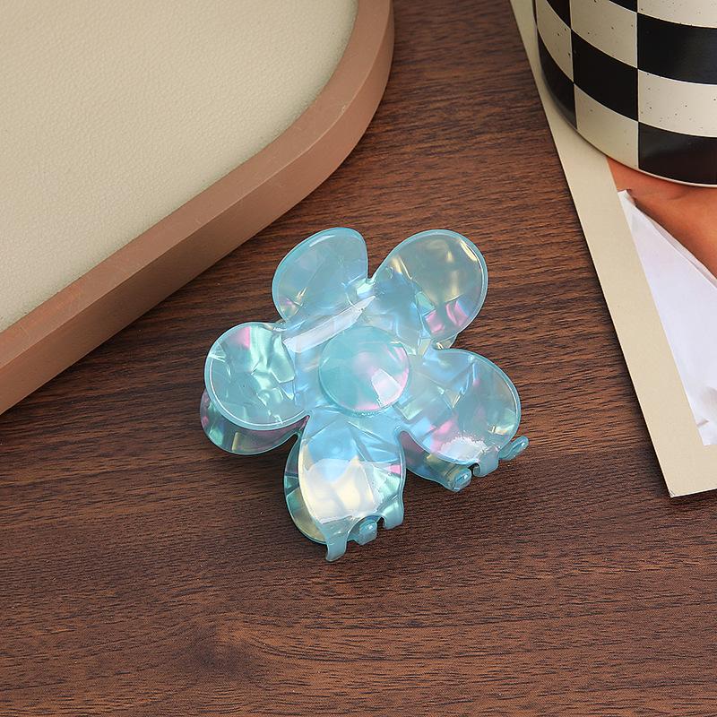 French Atmosphere~ Fairy Transparent Flower Hairpin Grab Clip Female Advanced Sense Back Head Shark Clip