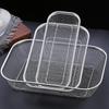 Stainless Steel Air Fryer Grill Mesh Basket Non Stick Tray for Oil Free Roasting and Crisping Home Cooking Accessory