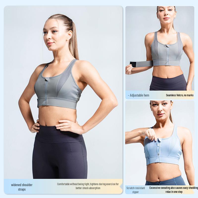 Women's Shockproof High-Intensity Sports Bra: Plus Size, Gathering, Shaping, Yoga & Running Vest