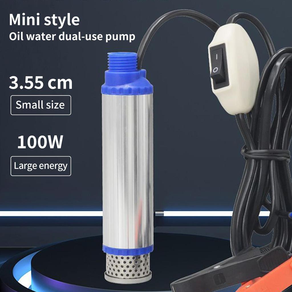 Tragbare Mini-Elektro-Tauchpumpe zum Pumpen von Dieselöl Wasser Aluminiumlegierungsgehäuse Kraftstoffumfüllpumpe für Auto Industrie