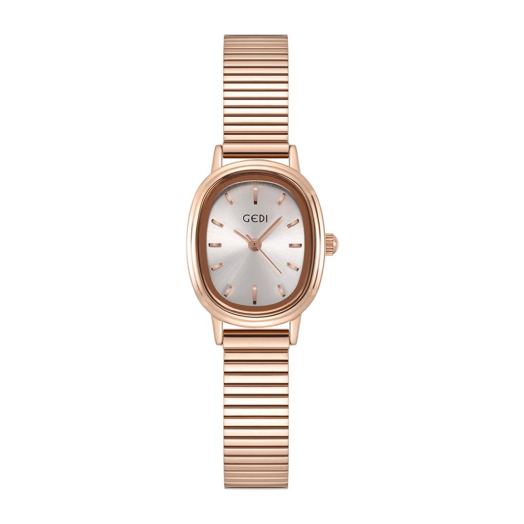 Creative Small Cocoa Oval Small Plate Women'S Student Japanese Minimalist Alloy Waterproof Quartz Watch
