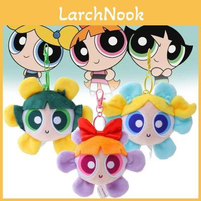Sweet Buttercup Powerpuff Girls Plush Keychain Fluffy Flower Shaped Cute Anime Accessory