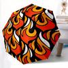 1pc Flame PatternAutomatic Folding Umbrella, Portable & Foldable Design with 8 Ribs, Casual Outdoor Accessory Yy250804190