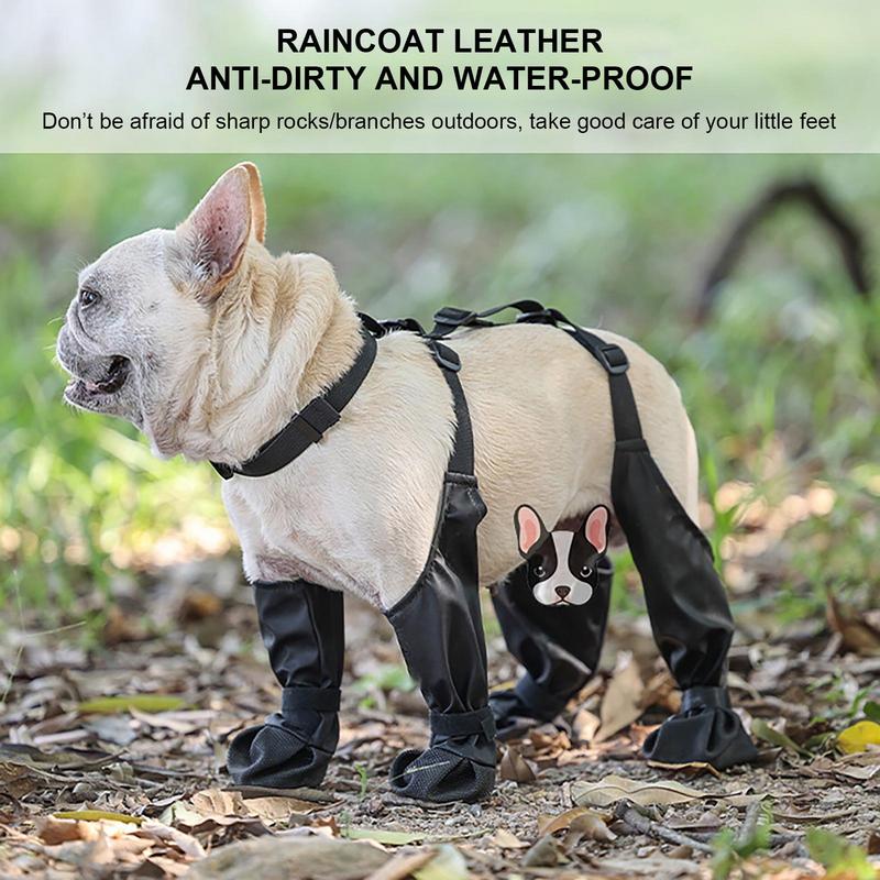 Dog Boot Leggings Waterproof Adjustable Dog Boots Pet Breathbale Shoes For Outdoor Walking Snow Hiking Pet Paws Protector