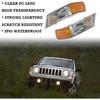 2pcs Front Turn Signal Light Cover Left & Right Side Marker Parking Corner Lights Lamp Lens for 2007-2017 Jeep Patriot Replacement Accessories OE#