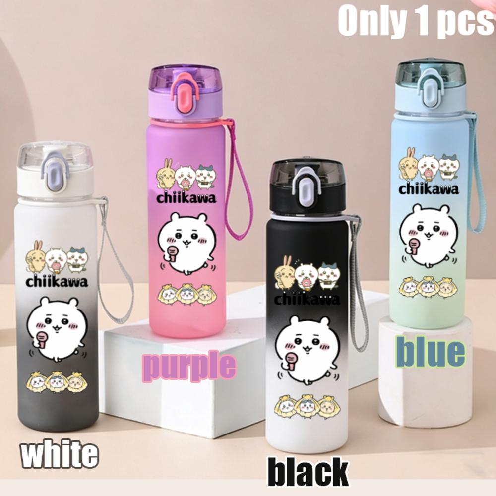 550ml Nanka Chiisakute Kawaii Yatsu School Drink Bottle Usagi Chiikawa Hachiware Plastic Gradient Color Water Cup Gourde Gift