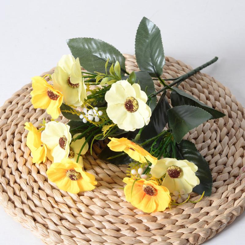 Cherry Artificial Blossoms Wedding Garden Setting Decorative Fake Flower Bouquet