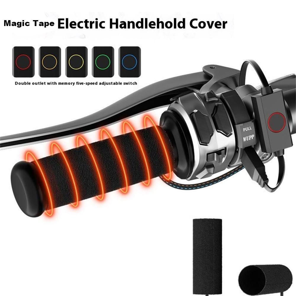 

WUPP CS-2068A1 Motorcycle Heated Grips PD Type-C Dual Switch Handlebar Grips Type A