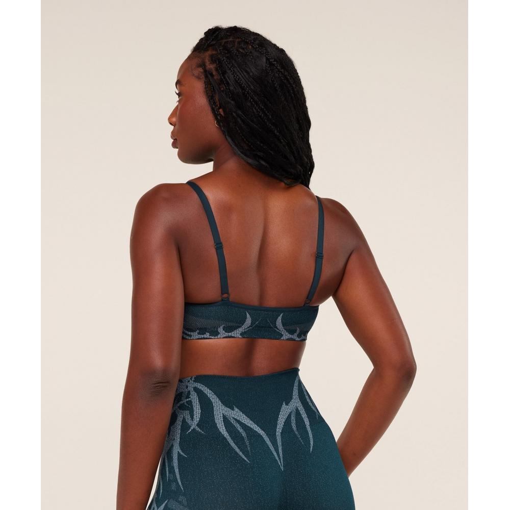 Gymshark Storm Seamless Sports Bra Deep Petrol Blue Smoke Blue B5b8q Udsm