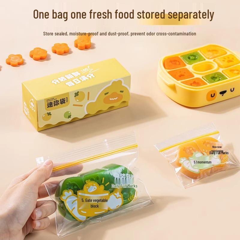 Verdickter Lebensmittelgeeigneter Baby-Snack Frischhalte-Selbstverschließender Aufbewahrungsbeutel