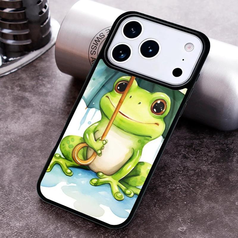 Bubbles Frog Phone Case For iPhone 17 16 15 14 13 12 11 Pro Max Plus 17Air Soft Silicone Cover