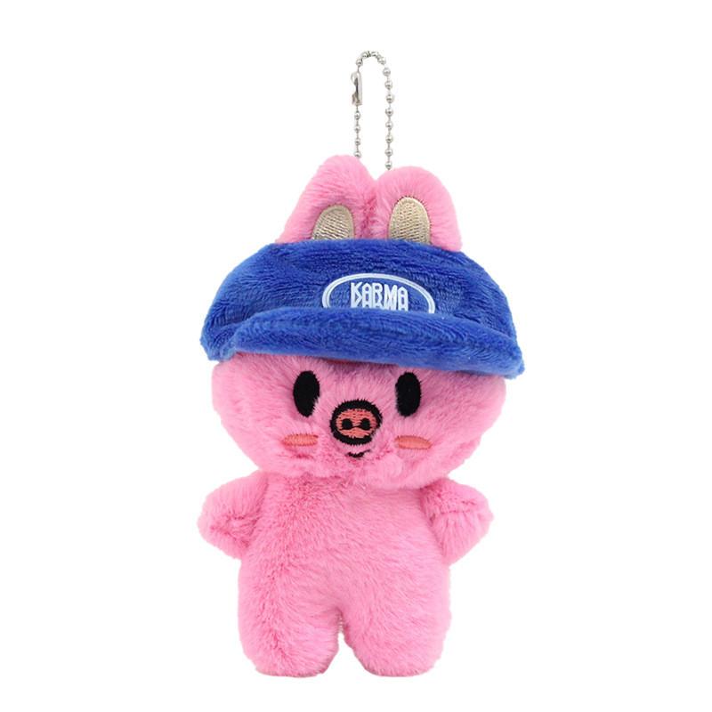 Wolf Bear Plush Rabbit Keyring With Hat Design For Kids And Gift Collectors