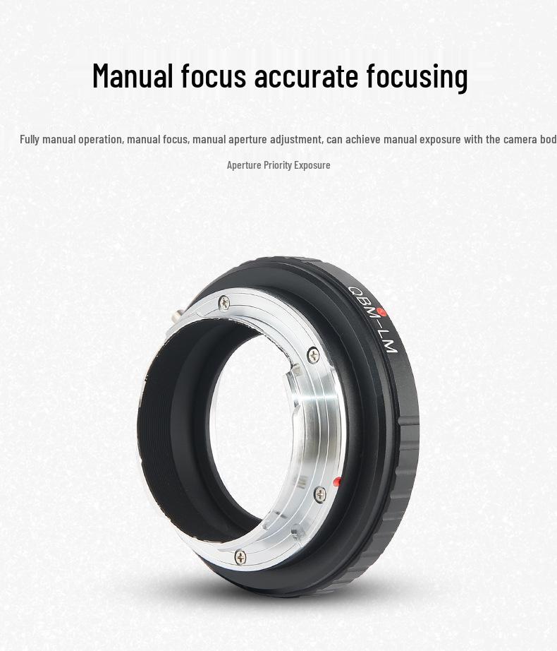 QBM-LM Lens Adapter Ring for ROLLEI QBM To Leica M Cameras, Compatible with Tian Gong M.
