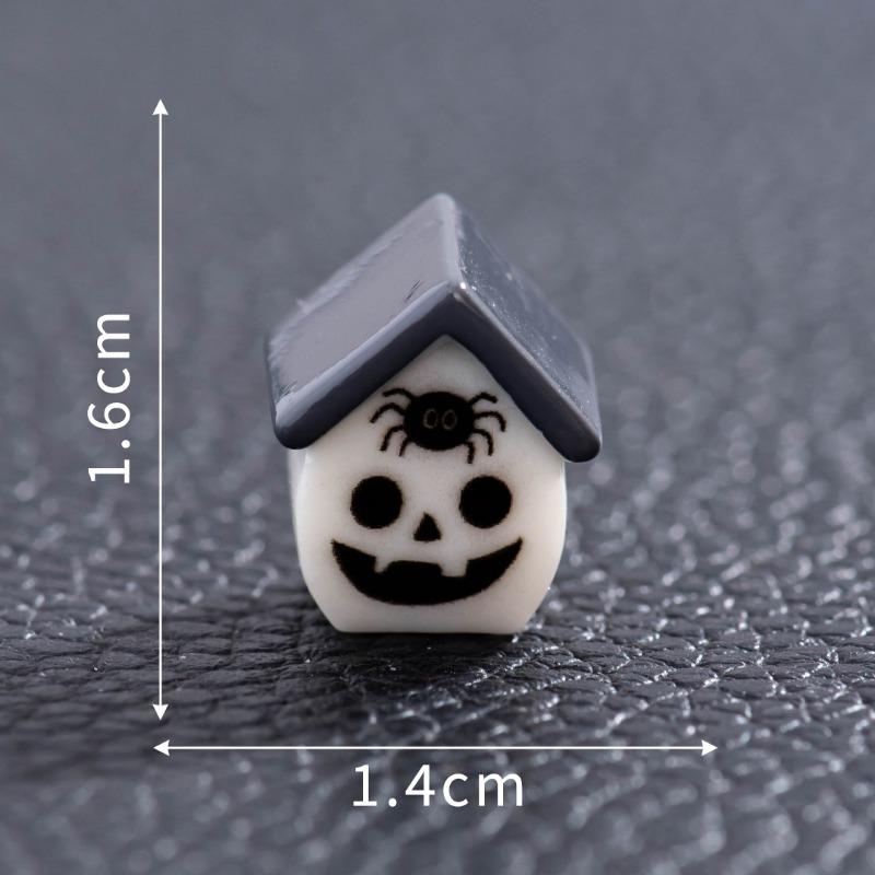 Halloween Pumpkin Zombie Magic House Mini Tiny House Resin Crafts Resurrection Ghost Festival Ornaments Knickknacks