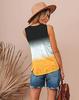 2024 Women's Sleeveless Loose Casual Gradient V-Neck Vest Top