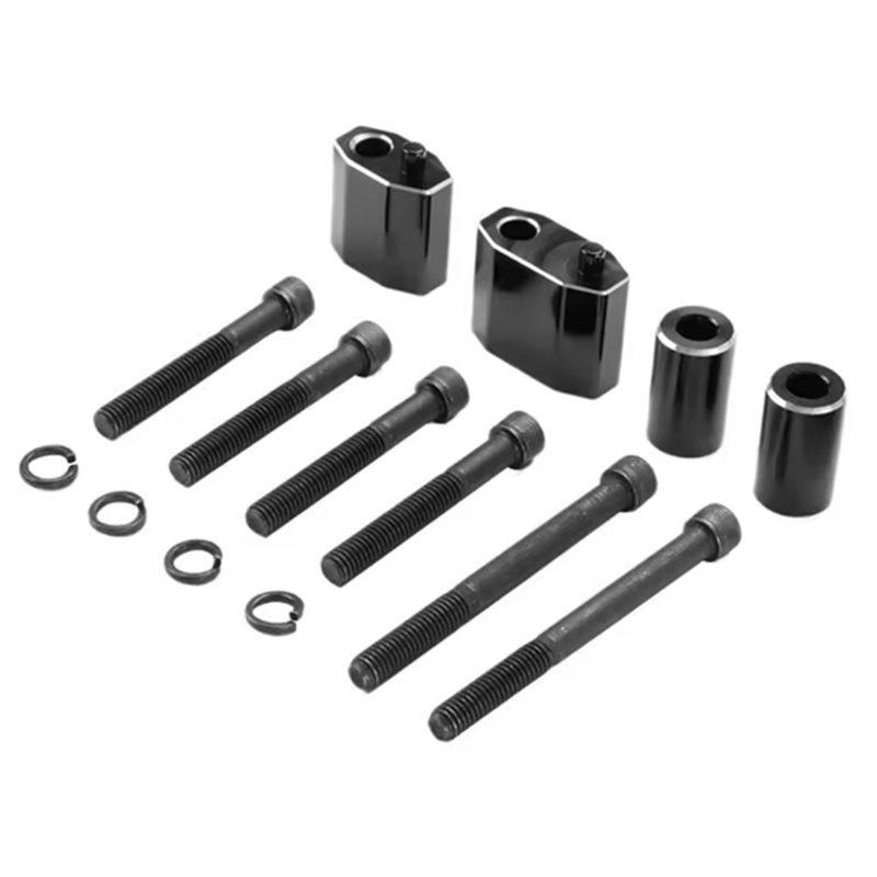 Motorcycle Floorboard Footrest Motorbike Extension Kit Extension Footrest Spacer Extender Pedal Rustproof