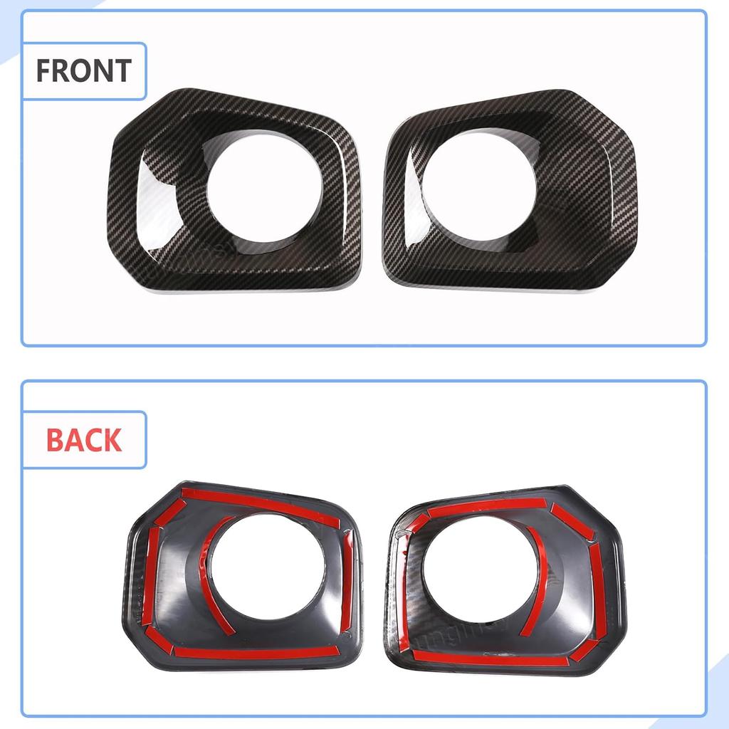 Aunginsy Front Fog Light Lamp Cover Compatible with Toyota Tacoma 2016-2023 Front Fog Lights Guard Front Bumper Lamp Frame Bezels Front Side Light