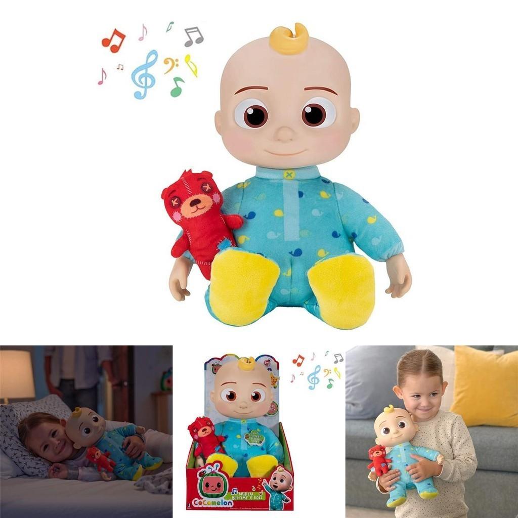 Jj Wassermelone Plüschtier mit Musik für Kinder zur Schlafenszeit und als Einschlafhilfe