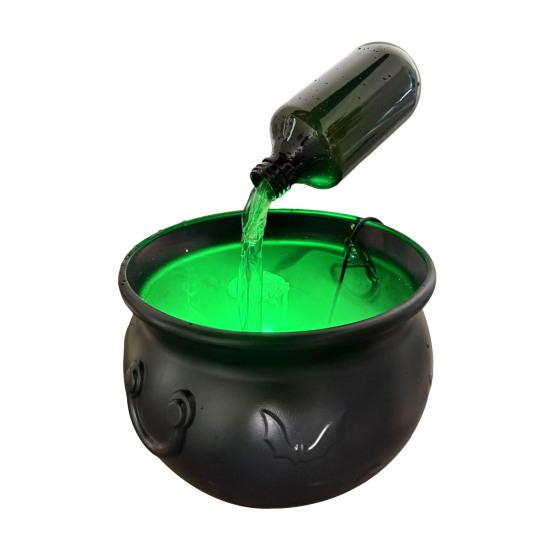 Yousheng DIY Floating Potion Set Halloween Decoration Witches Cauldron And Mist Maker Spooky Vintage Black Bowl for Hocus Pocus Party Decor Home