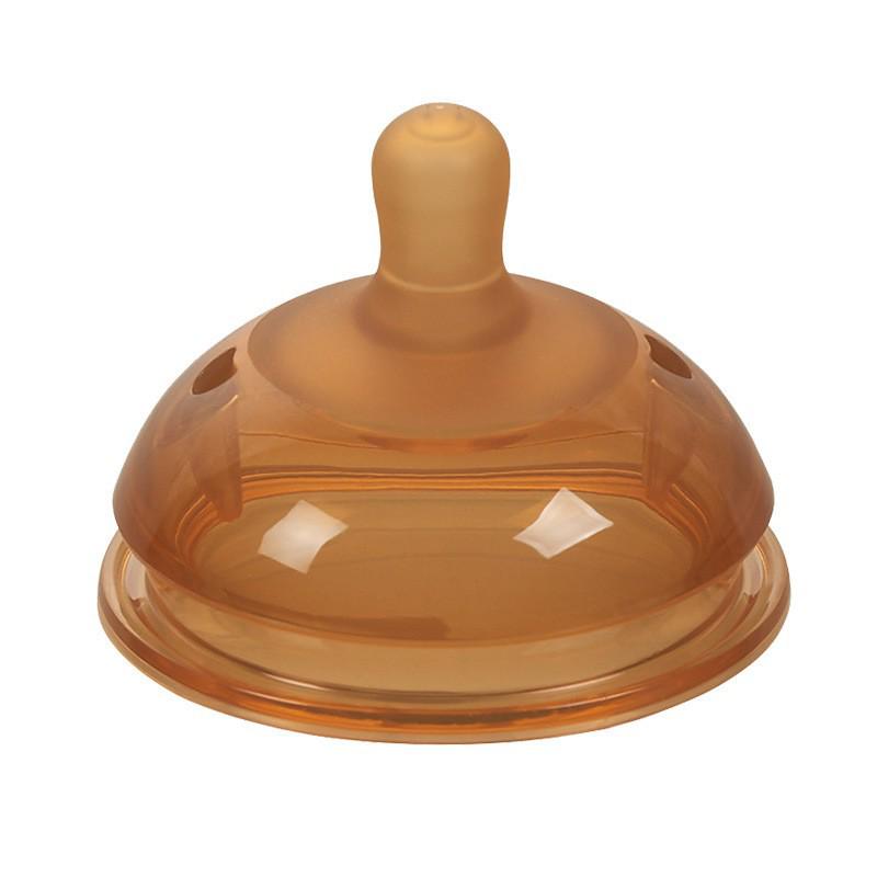 Wide-Mouth Silicone Baby Bottle with Handle, Anti-Colic, Breastfeeding Mimic, Gravity Ball for Weaning.