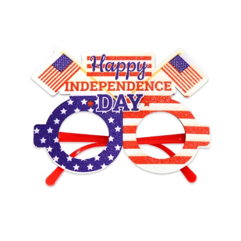 Amerikanischer Unabhängigkeitstag Brillen Party Feiern mit Stil und Geist Festlichkeiten US-Buchstabe Dekorationen