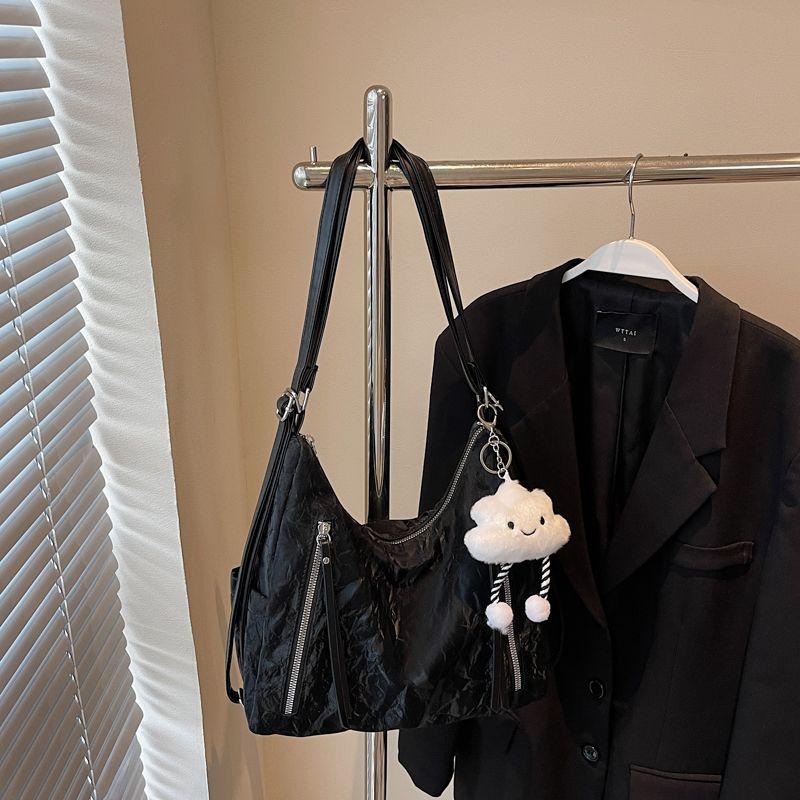 

Multi-Functional Shoulder Bag Women s 2025 New Backpack High-Grade Sentong Qin Shoulder Bag Large Capacity Tote Bag Black with pendant