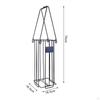 Tennis Ball Retriever Collector Pickleball Hooper Basket Gatherer with Handle Cage Picker Caddy for