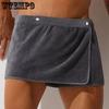 Men's Bath Towel Home Use Absorbent Towel Sexy and Anti Light Out Men's Bath Skirt Can Be Worn