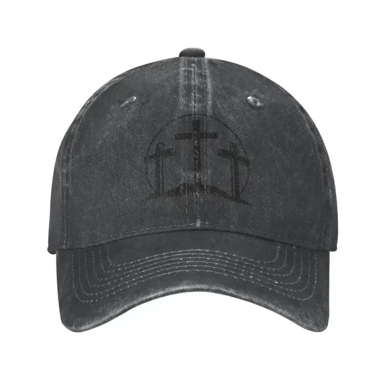 The Three Crosses Baseball Cap Women Men Breathable Jasoschrist Religion Dad Hat Sports