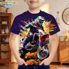 Kids Clothes Boys Tshirt Short Sleeve Stylish Car Racing Graphic T Shirts Children Summer Clothes Casual Streetwear Boys Clothes