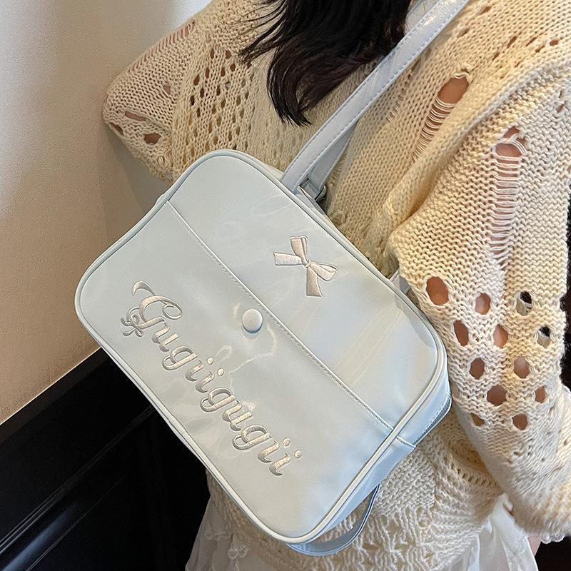 Simple large-capacity backpack bag women's 2025 summer new trendy Korean underarm bag high-value shoulder tote bag