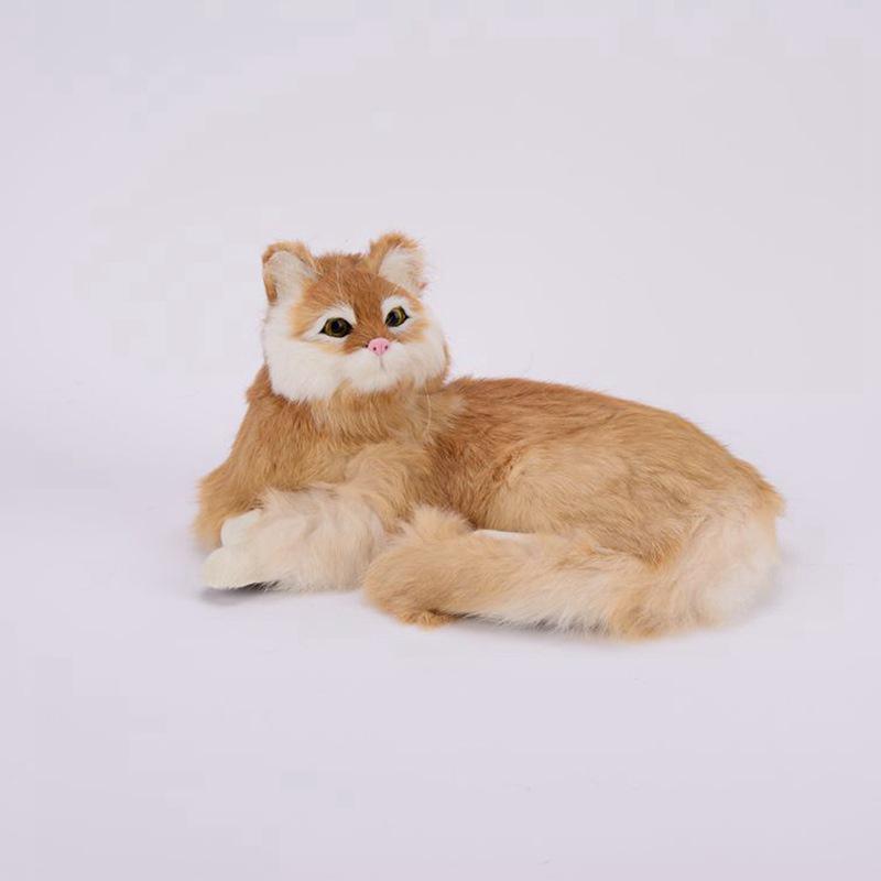 Simulated Kitten Plush Toy & Home Decor Figurine – Perfect Handmade Birthday Gift