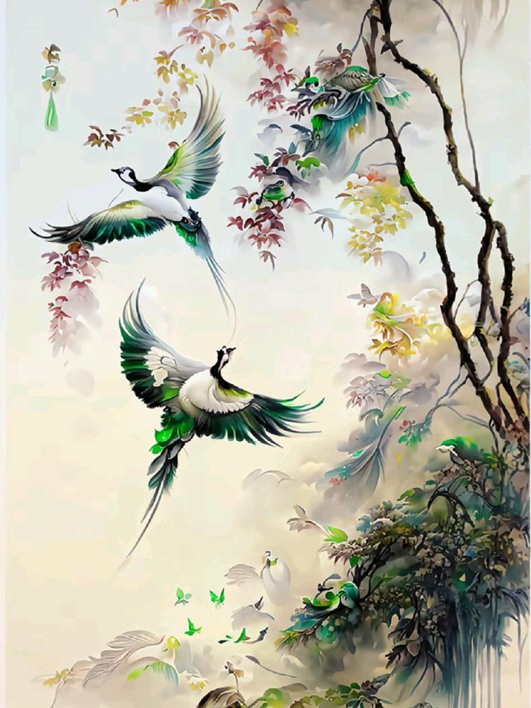 Full Square/Round Drill Diamond 5D DIY Diamond Painting Flower Bird Animal Embroidery Mosaic Cross Stitch Kit Home Decor Gift