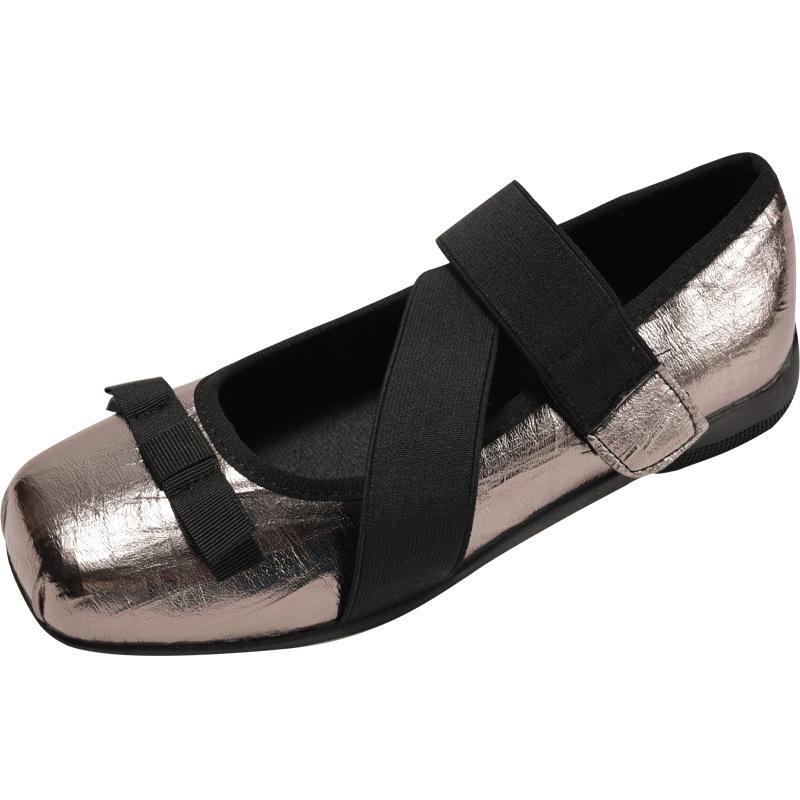 Queen Fan retro square head shallow mouth platform single shoes women's summer 2025 new with skirt soft sole Mary Jane shoes